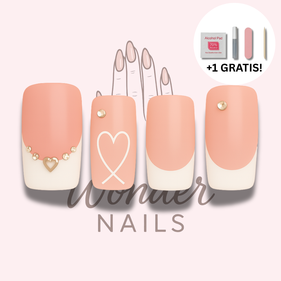 Press on- Romantic French Elegance