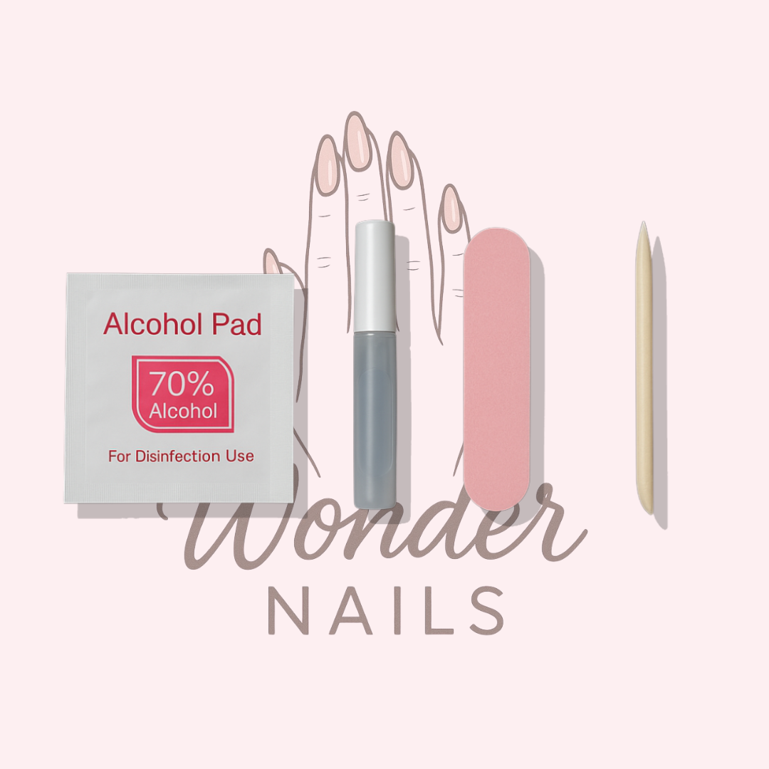 Press-on Nails: Romantic French Elegance