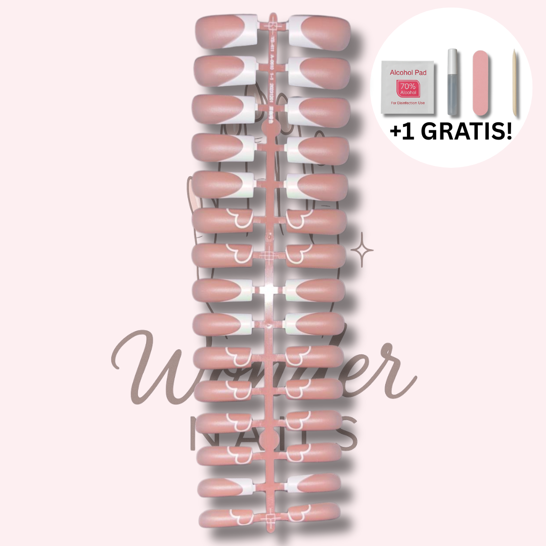 Press-on Palette: French Heart Harmony