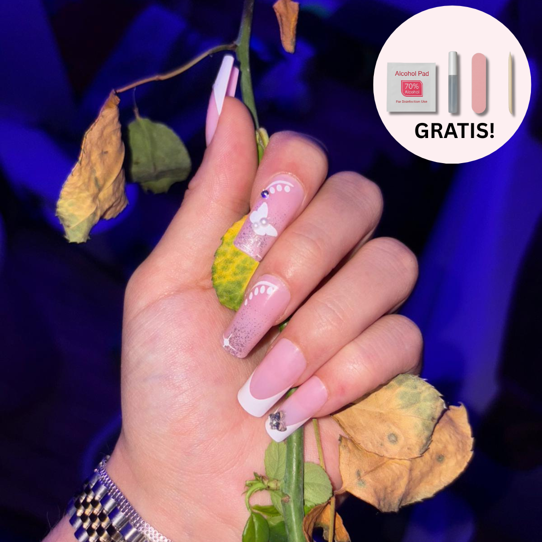 Press-on Nails: Butterfly Glaze