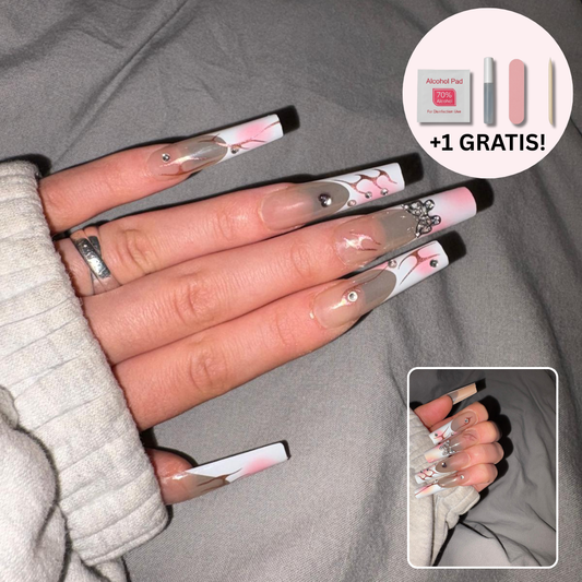 Press-on Nails: Crystal Flutter