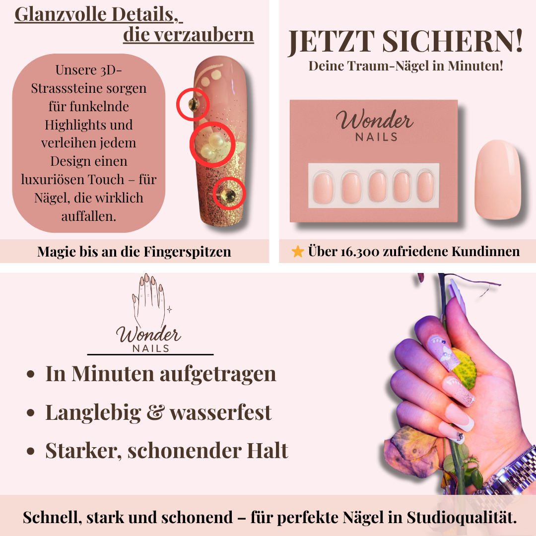 Press-on Nails: Butterfly Glaze